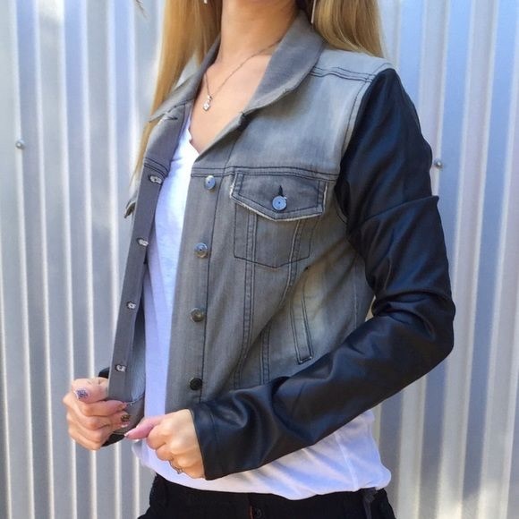 BCBGeneration Jackets & Blazers - Cropped Denim Jacket